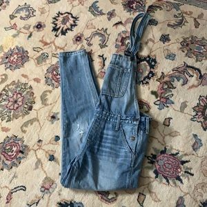 Abercrombie denim overalls small